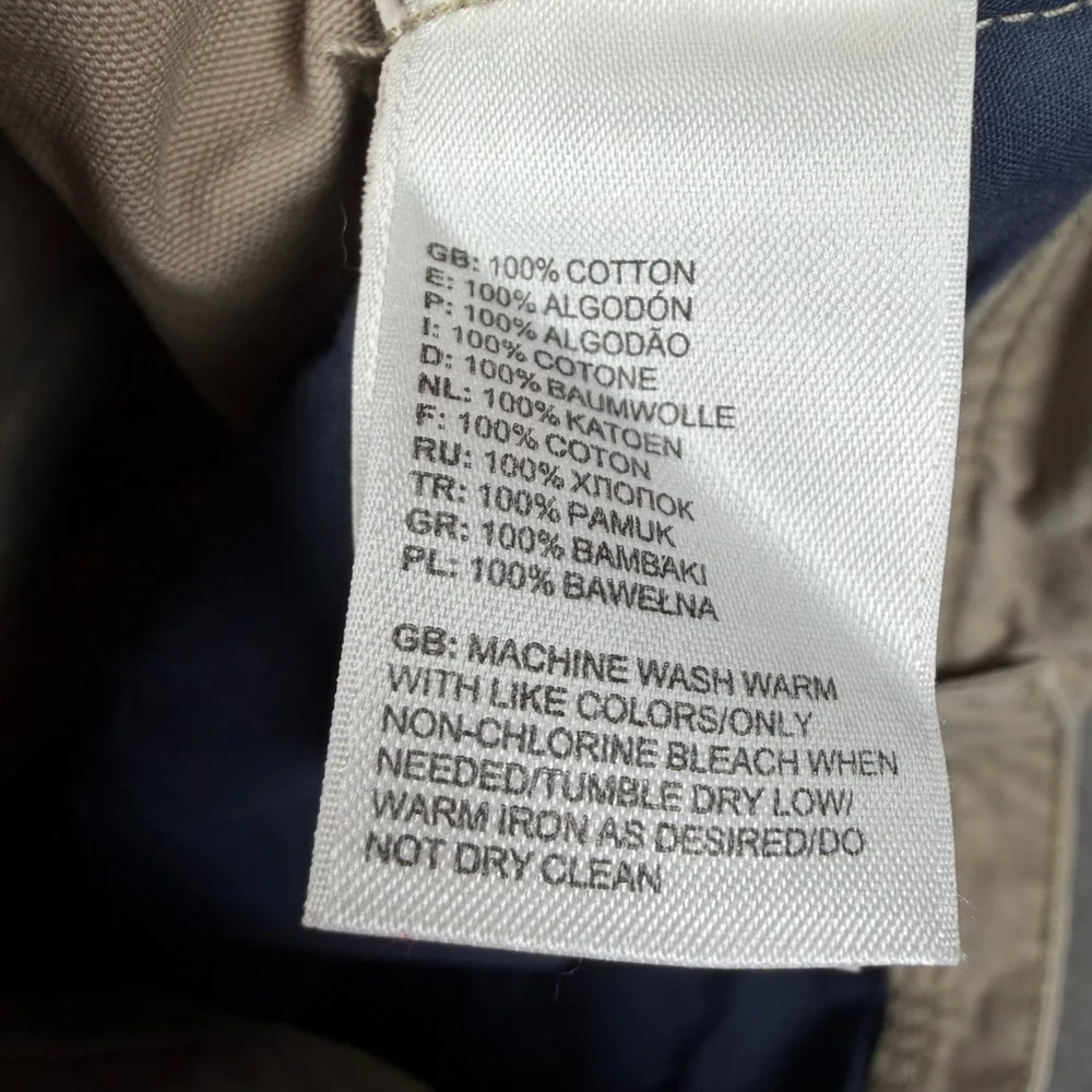 The North Face Mens 32 Regular Canvas Pant Khaki Tan Straight Leg Utility Hiking